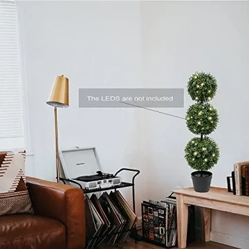 Realistic 38" Artificial Topiary Trees for Home and Garden