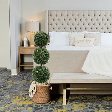 Realistic 38" Artificial Topiary Trees for Home and Garden