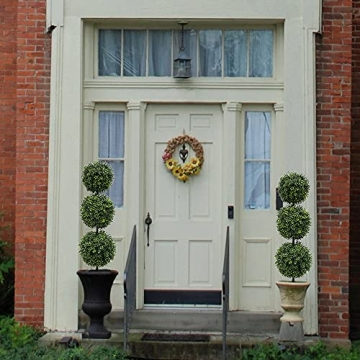 Realistic 38" Artificial Topiary Trees for Home and Garden