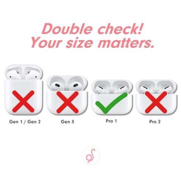 Sonix Cases for AirPods Pro (1st Gen) - Hard Cover, Protective Case for Apple AirPods Pro Gen 1 | Mother of Pearl