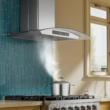 Empava Wall Mount Range Hood 30 Inch, Ducted/Ductless Kitchen Exhaust Stove Vent with Modern Style, ...