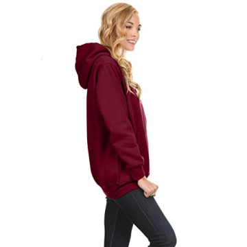 Simlu Women's Maroon Hoodie Sweatshirt for Cozy Comfort