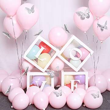 SAOROPEB 3D Butterfly Wall Decor, 48 Pcs 4 Styles 3 Sizes, Removable Metallic Wall Sticker Room Mura...