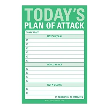 Knock Knock Plan of Attack Sticky Notes for Daily Planning