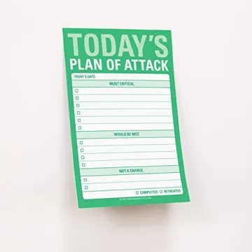 Knock Knock Plan of Attack Sticky Notes for Daily Planning