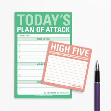Knock Knock Plan of Attack Sticky Notes for Daily Planning