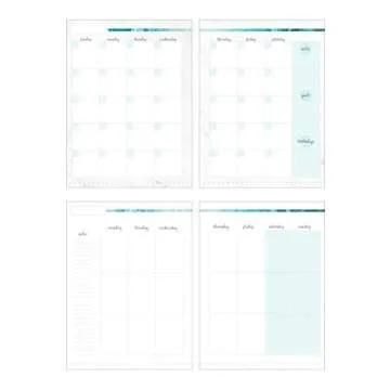 Stylish 12 Month Undated Planner for All Ages