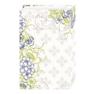 3-Ring Photo Album 504 Pockets Hold 4x6 Photos, Cobalt Breeze Design