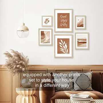 ArtbyHannah Boho Gallery Wall Frame Set - 6-Pack