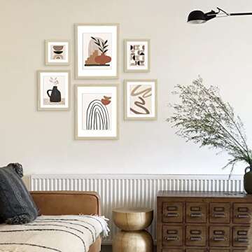 ArtbyHannah Boho Gallery Wall Frame Set - 6-Pack