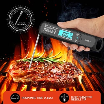 Digital Meat Thermometer - Instant Read & Waterproof