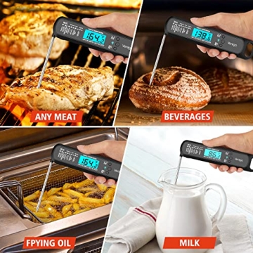 Digital Meat Thermometer - Instant Read & Waterproof