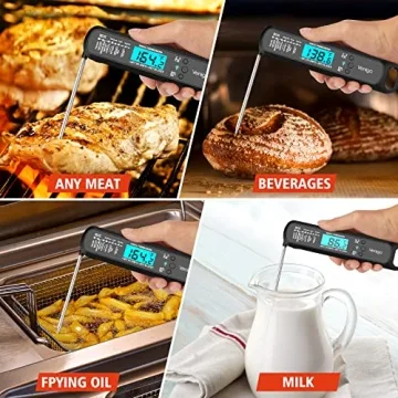 Digital Meat Thermometer - Instant Read & Waterproof
