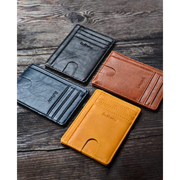 Buffway Slim RFID Blocking Wallet - Alaska Black