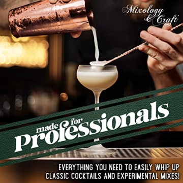 Mixology Bartender Kit: 10-Piece Bar Tool Set with Bamboo Stand