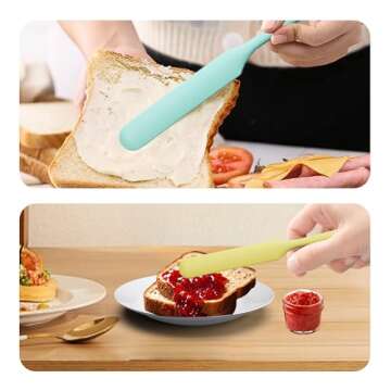 LVYKING Silicone Jar Spatula Set - Versatile Kitchen Tool