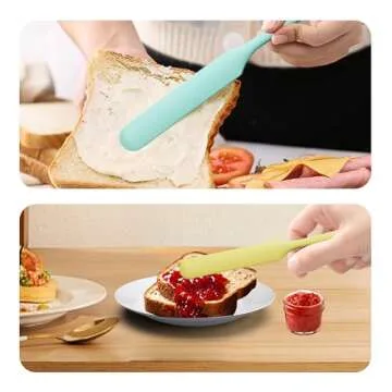 LVYKING Silicone Jar Spatula Set - Versatile Kitchen Tool
