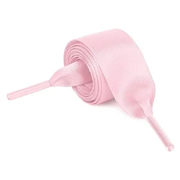uxcell 2 Pairs Satin Flat Ribbon Shoelaces for Fashion
