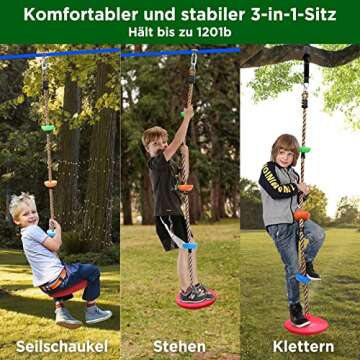 Ninja Obstacle Course for Kids Backyard - 10 Durable Obstacles and 60' Slackline - Outdoor Warrior O...