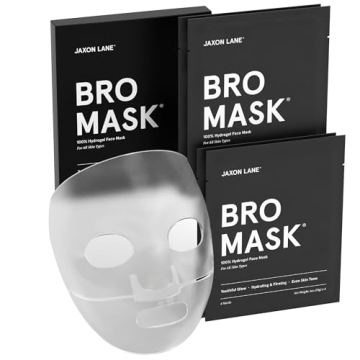 JAXON LANE BRO MASK: Korean Face Mask for Men | 2 Pc. Hydrating Anti Aging Sheet Masks Contains Vita...