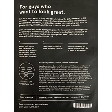 JAXON LANE BRO MASK Hydrating Face Masks for Men