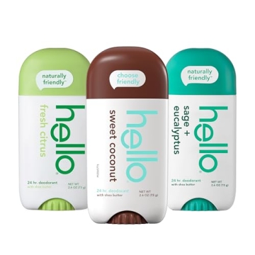 Hello Deodorant Variety Pack - Fresh and Natural Protection
