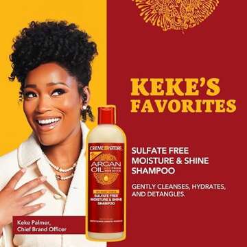 Creme of Nature Argan Oil Shampoo, Sulfate-Free Hydration