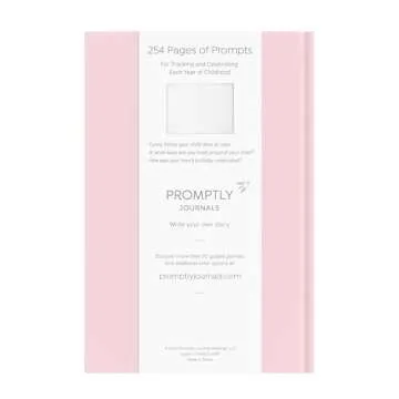 Promptly Journals, A Complete Childhood History: From Pregnancy to 18 Years Old (Blush Pink, Leather...