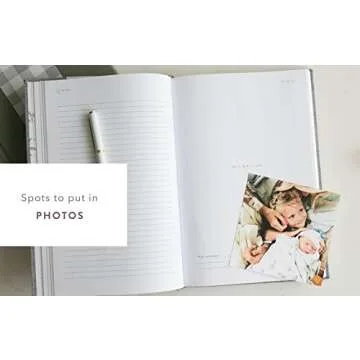 Promptly Journals, A Complete Childhood History: From Pregnancy to 18 Years Old (Blush Pink, Leatherette) | Baby Book and Pregnancy Journal | Baby Memory Book