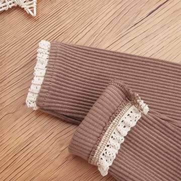 Toddler Girls Comfortable Ribbed Leggings in Various Colors