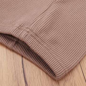 Toddler Girls Comfortable Ribbed Leggings in Various Colors