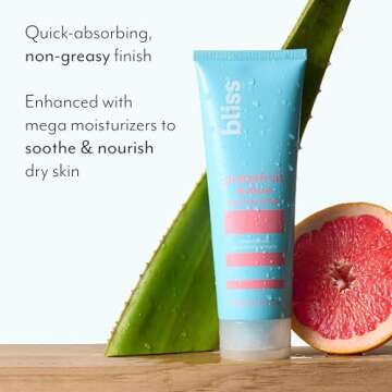 Bliss Body Butter - Grapefruit and Aloe - Maximum Moisture Cream - 6.7 Fl Oz - Body Lotion for Dry Skin - Long-Lasting Moisturizer for Women & Men - Vegan and Cruelty-Free