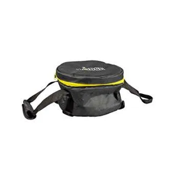 Lodge L10DCO3 Cast Iron Deep Camp Dutch Oven, Pre-Seasoned, 5-Quart and 10 Inch Camp DO Tote Bag,Black