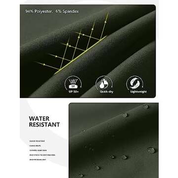 SANTINY Women's Quick Dry Hiking Cargo Shorts with Pockets