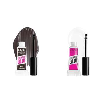NYX PROFESSIONAL MAKEUP The Brow Glue Extreme Hold Tinted & Clear Eyebrow Gels Bundle