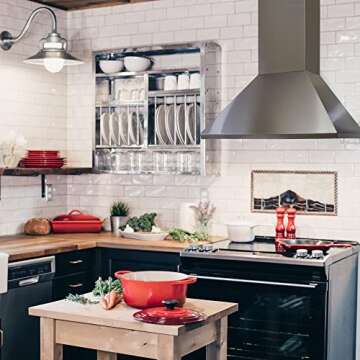 KOBE Range Hoods CHX8136SQB-2 Wall Mount Range Hood, 36-Inch, Stainless Steel