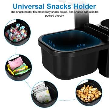 Universal Backseat Car Organizer for Drinks, Snacks & More