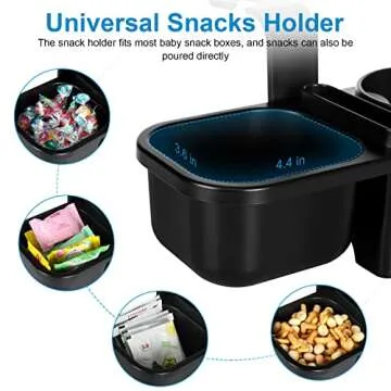 Universal Backseat Car Organizer for Drinks, Snacks & More