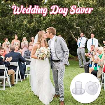 KFPPLXQ Heel Protectors for Grass, 21 Pairs, 4 Sizes, Clear