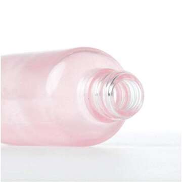 1Pcs Pink Empty Refillable Glass Spray Bottles Cosmetic Makeup Water Perfume Fine Mist Sprayer Storage Container Vial Pot(100ml/3.4oz)