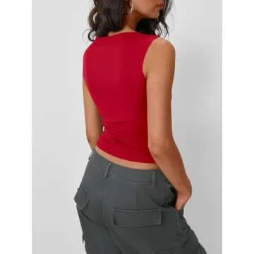 Trendy Queen Women Casual Tank Tops Summer 2024 Fashion