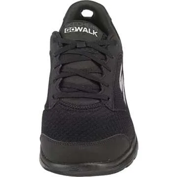 Skechers Men's Gowalk 5 Qualify-Athletic Mesh Lace Up Performance Walking Shoe Sneaker, Black, 11.5