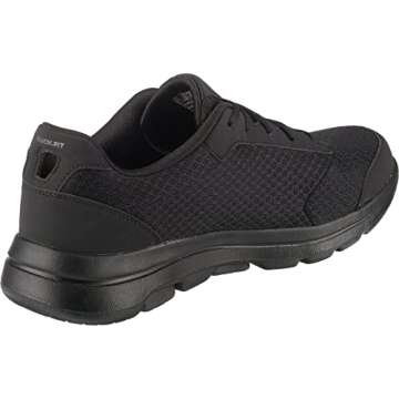 Skechers Men's Gowalk 5 Qualify-Athletic Mesh Lace Up Performance Walking Shoe Sneaker, Black, 11.5