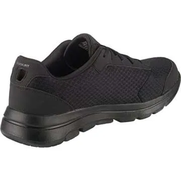 Skechers Men's Gowalk 5 Qualify-Athletic Mesh Lace Up Performance Walking Shoe Sneaker, Black, 11.5