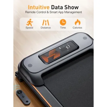 Portable Under Desk Treadmill with Incline and App Control