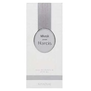 Khadlaj Musk Pour Narcis Eau De Parfum Spray – 3.4 Ounce Unisex Luxury Fragrance