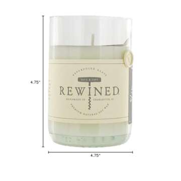 Rewined Rose Fragrance Soy Wax Scented Candle with Notes of Rose Petal, White Peach, Pink Peppercorn and Crisp Minerality