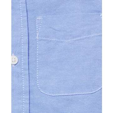 The Children's Place,boys,Short Sleeve Oxford Shirt,Lt Blue,Large
