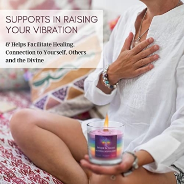 Spirit & Light Chakra Candles - Meditative Crystals & Scents