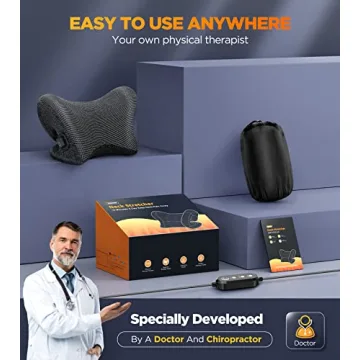 Tinhin Heated Neck Stretcher for Pain Relief & Relaxation